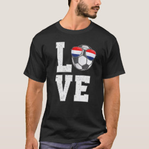 Nederländska fotbollsförbundet Kärlek Nederländska T Shirt