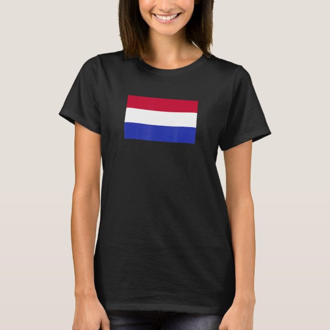 Nederländska fotbollsfotbollen Flagga 3 T Shirt (Framsida)