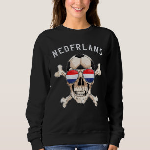 Nederländska fotbollshuvudet Pirater holländska Fl T Shirt