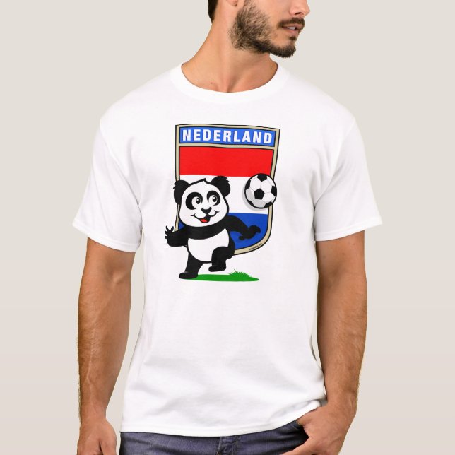 Nederländska fotbollspanda (lätta skjortor) t-shirt (Framsida)