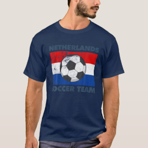 Nederländska fotbollsteamet Flagga 2022 Supporter T Shirt