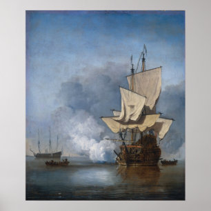 Nederländska Frigate Poster
