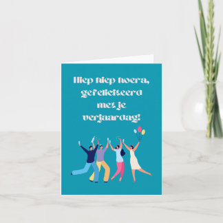 Nederländska Grattis på födelsedagen Kort