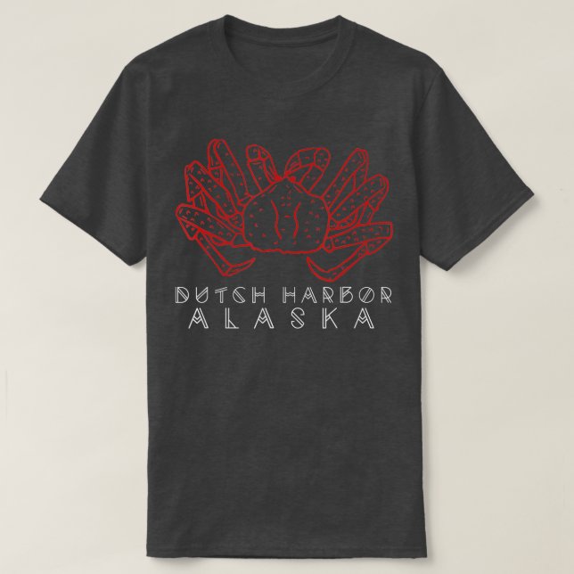 Nederländska Harbour Alaska Crab Alaska Red Kung C T Shirt (Design framsida)