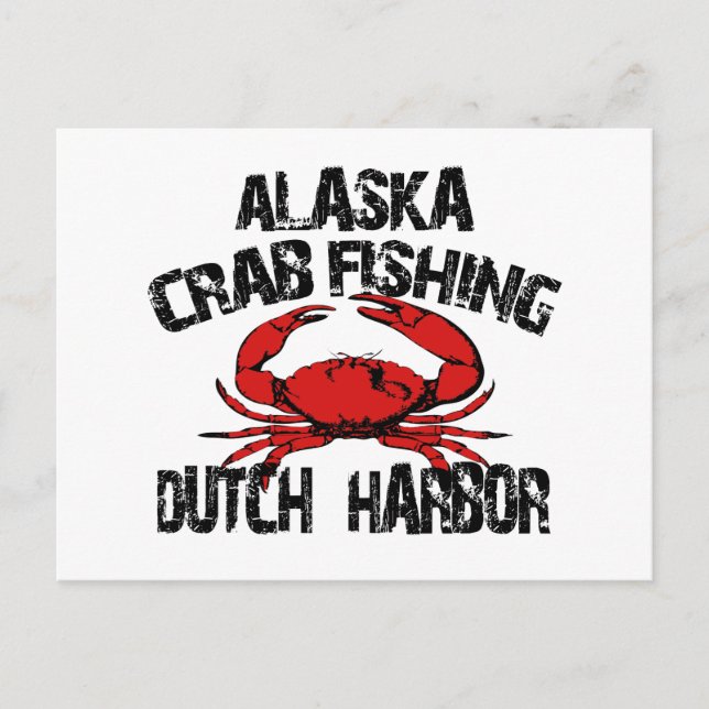 Nederländska Harbour Alaska Crab Fishing Vykort (Framsida)