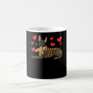 Nederländska Hund med Mjukisdjur och öron Kaffemugg