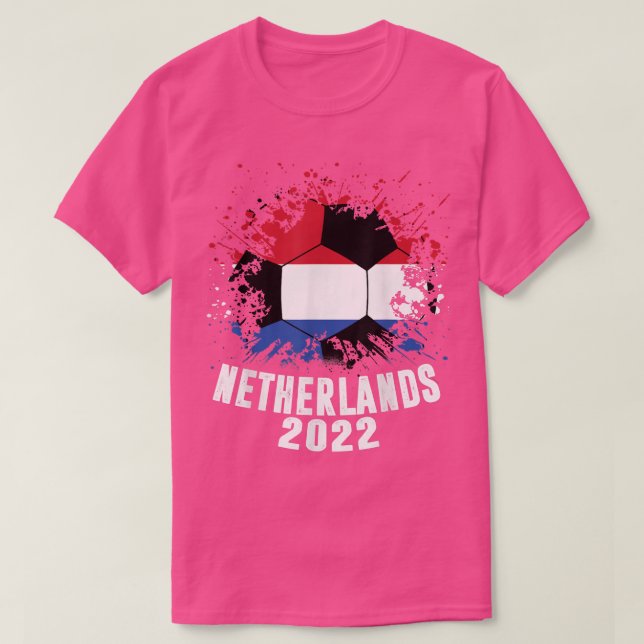 Nederländska ishockern 2022 Holland Flagga Soccer T Shirt (Design framsida)