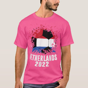 Nederländska ishockern 2022 Holland Flagga Soccer T Shirt