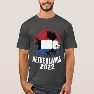 Nederländska ishockern 2022 Holland Flagga Soccer T Shirt