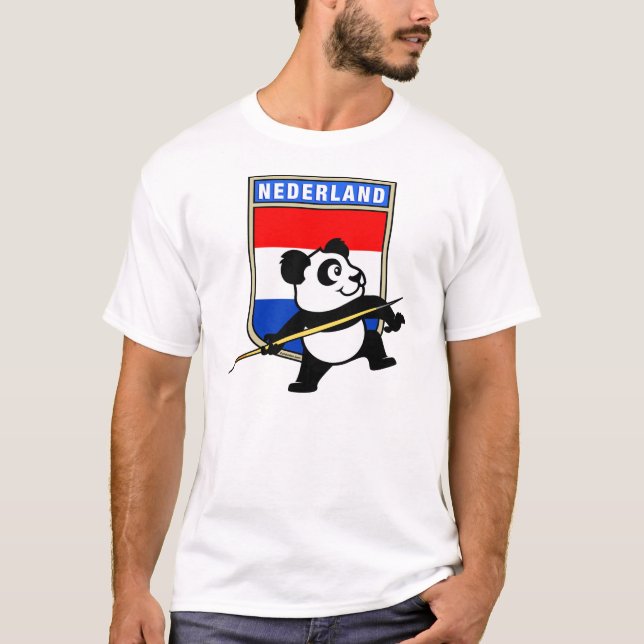 Nederländska Javelin Panda Tee Shirt (Framsida)