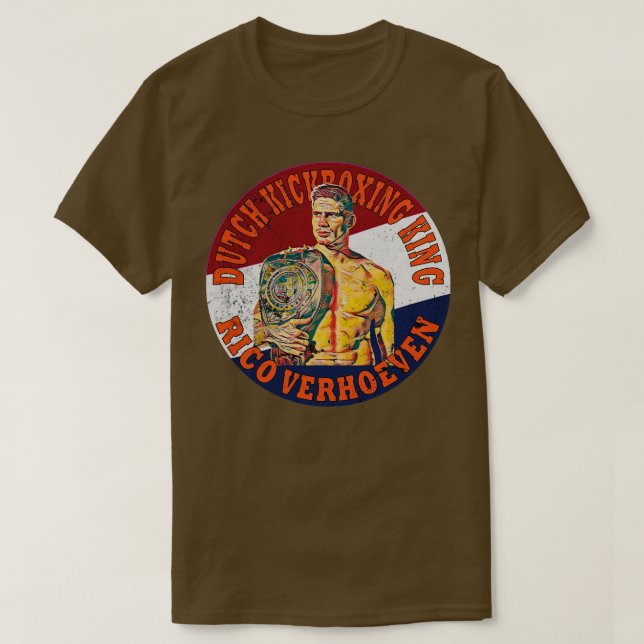 Nederländska Kickboxing Kung Rico Verhoeven T Shirt (Design framsida)