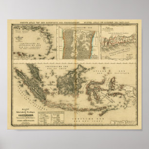 Nederländska kolonialpossor omkring 1840 poster