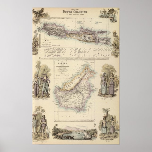 Nederländska kolonier i Indiska havet Poster (Framsidan)