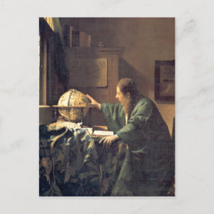 Nederländska konstnären Vermeer Painting the astro Vykort