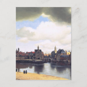 Nederländska konstnärer Vermeer Painting Vykort