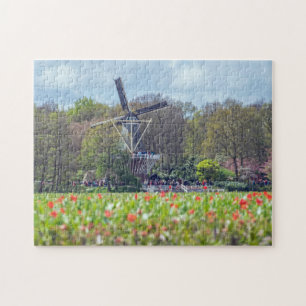 Nederländska kvarn puzzle pussel