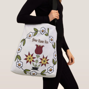 Nederländska Land folkens Blommigt Axelväska