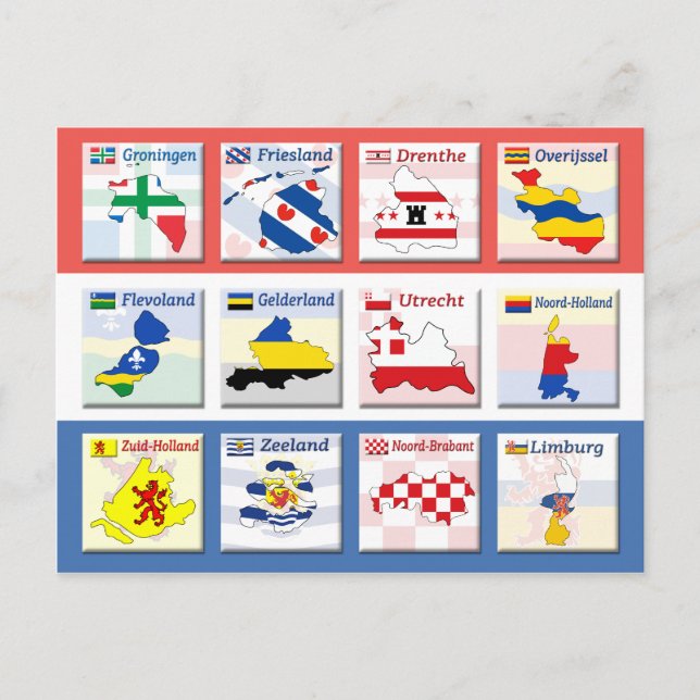 Nederländska landskap vykort (Framsida)