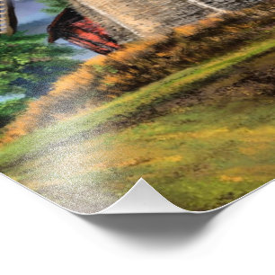 Nederländska landskapet Kvarn Poster