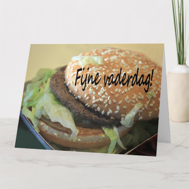 Nederländska Lycklig Fars dag Kort (Framsida)