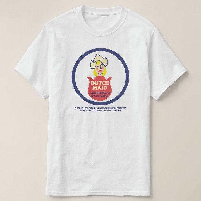 Nederländska Maid Laundromat och Dry Cleaners of I Tee (Design framsida)