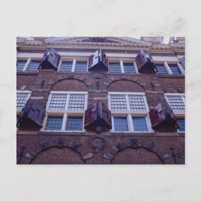 Nederländska målaren Rembrandts hus i Am Vykort (Framsida)