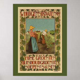 Nederländska märkesgrönsaker poster