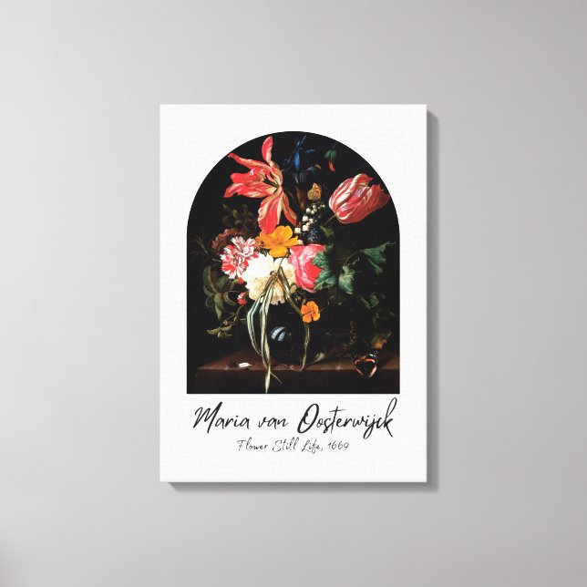 Nederländska mästare: A Blommigt still Life Canvastryck (Framsida)