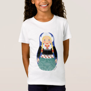 Nederländska Matryoshka Girls' T-Shirt