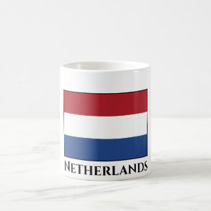 Nederländska (nederländska) Flagga Kaffemugg