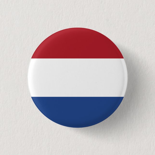 Nederländska (nederländska) Flagga Knapp (Framsida)