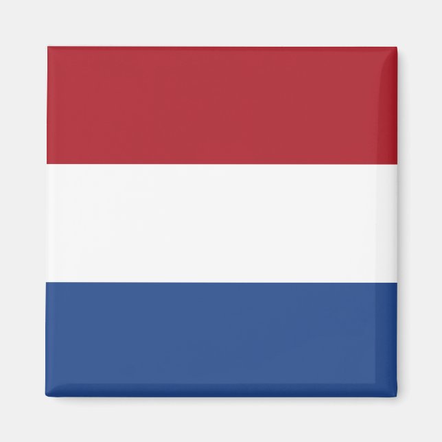 Nederländska (nederländska) Flagga Magnet (Framsidan)