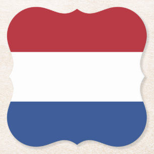 Nederländska (nederländska) Flagga Underlägg Papper