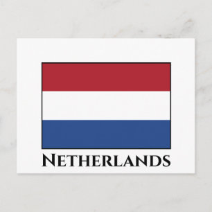 Nederländska (nederländska) Flagga Vykort
