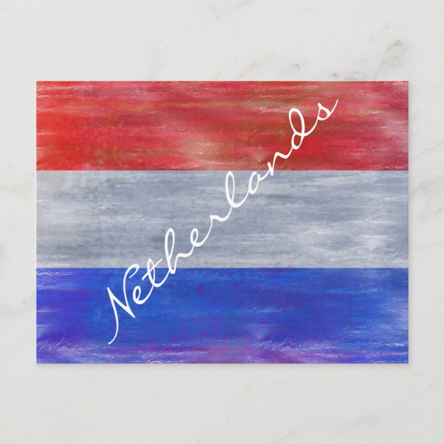 Nederländska nödlidande nederländska flagga - Nede Vykort (Framsida)