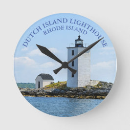 Nederländska öarna fyr, Rhode island Wall Clock Rund Klocka