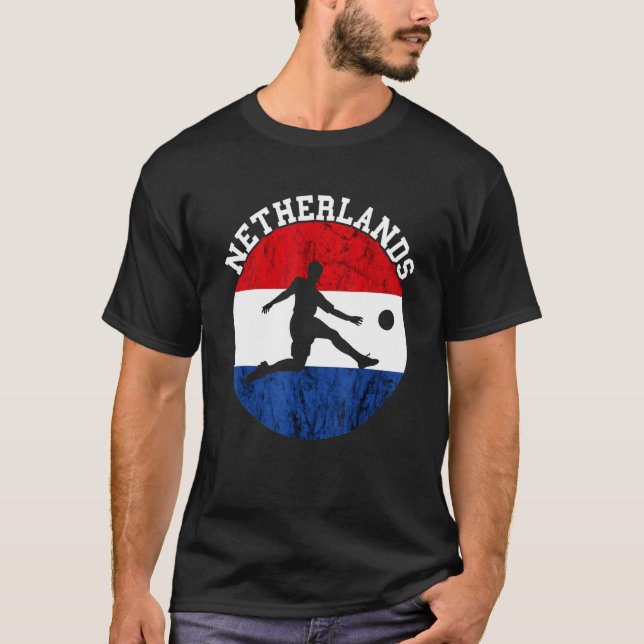 Nederländska Ocer Vintage Netherlands Pride Neder T Shirt (Framsida)