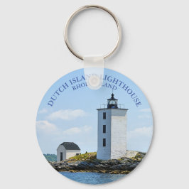 Nederländska ön fyr, Rhode island Keychain Nyckelring