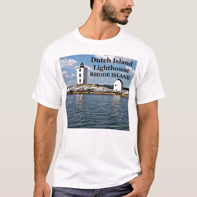 Nederländska ön fyr, Rhode island T-Shirt (Framsida)