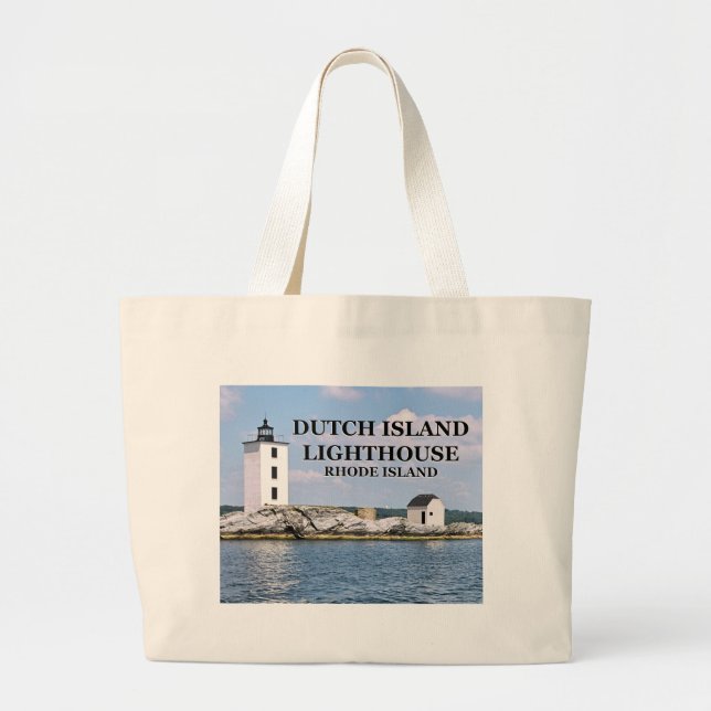 Nederländska ön fyr, Rhode island Tote Bag Jumbo Tygkasse (Framsidan)