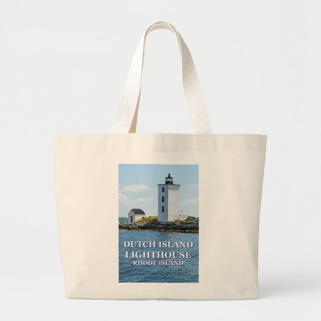 Nederländska ön fyr, Rhode island Tote Bag Jumbo Tygkasse (Framsidan)