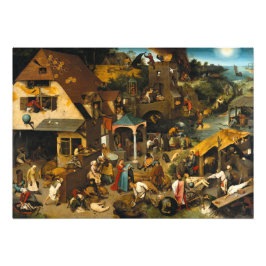 Nederländska ordspråk av Pieter Bruegel den äldre Fototryck