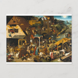 Nederländska ordspråk av Pieter Bruegel den äldre Vykort