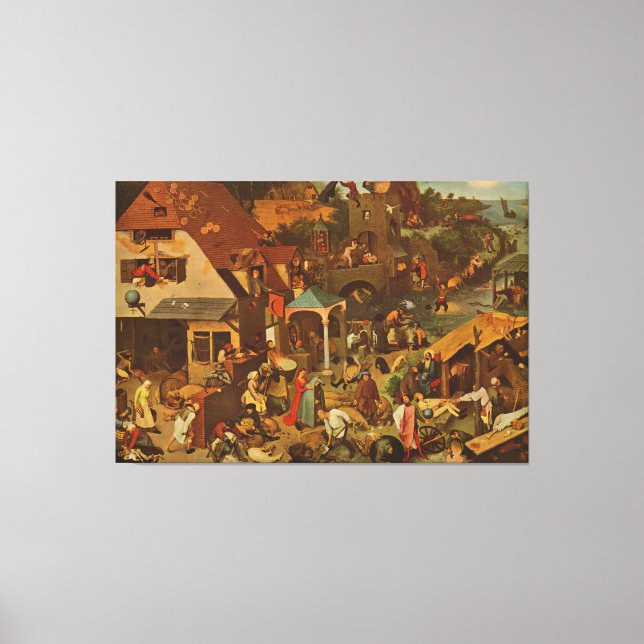 Nederländska ordspråk (nederländska ordspråk) (155 canvastryck (Framsida)