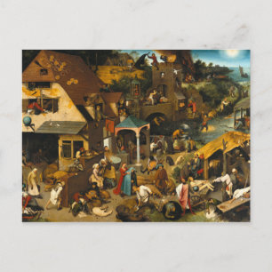 Nederländska ordspråk - Pieter Bruegel Vykort