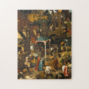 Nederländska ordspråket Pieter Bruegel, äldre Pussel