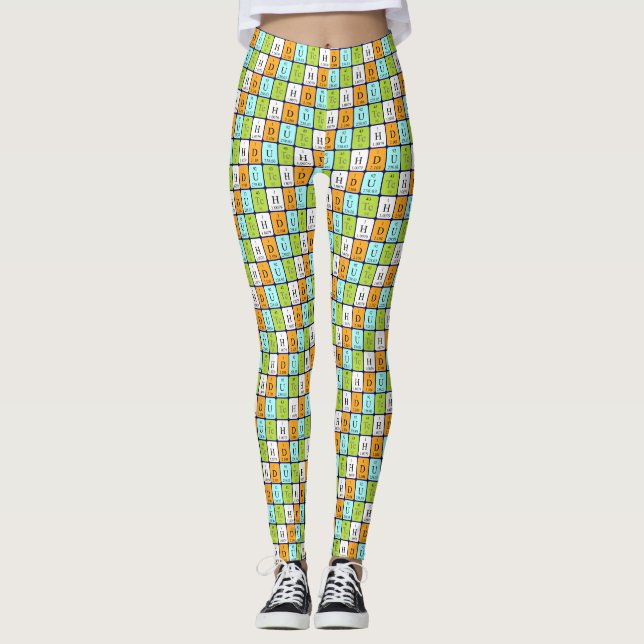 Nederländska periodiska bord patriotiska legeringa leggings (Framsida)