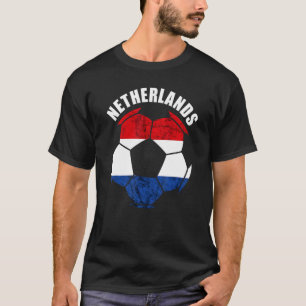 Nederländska Pridet Netherlands Soccer Player T Shirt