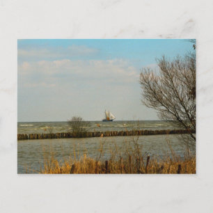 Nederländska segelfartyg på Ijselmeer Vykort