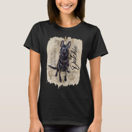Nederländska shepherd - Dutchie Illustration T Shirt